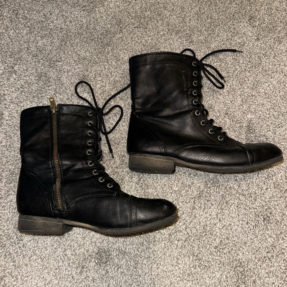 Women’s Brand Bamboo Combat Boots Size 7